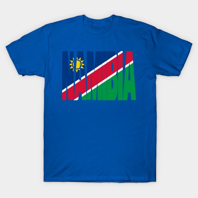 Namibia flag stencil T-Shirt by Kuni Art